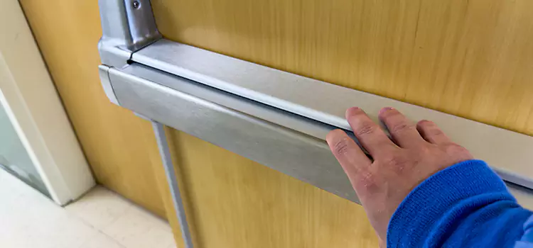 Installing a Push Bar on a Door Maryville